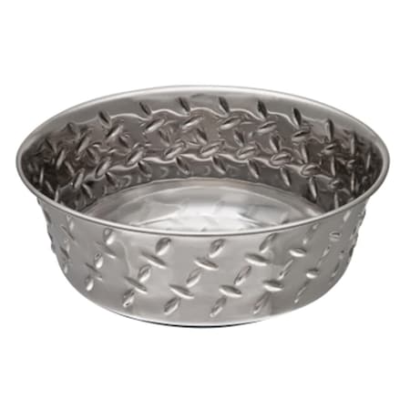 Loving Pets Diamond Plate Bowl- 1 Pint- 0.2 Lbs.